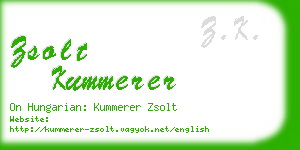 zsolt kummerer business card